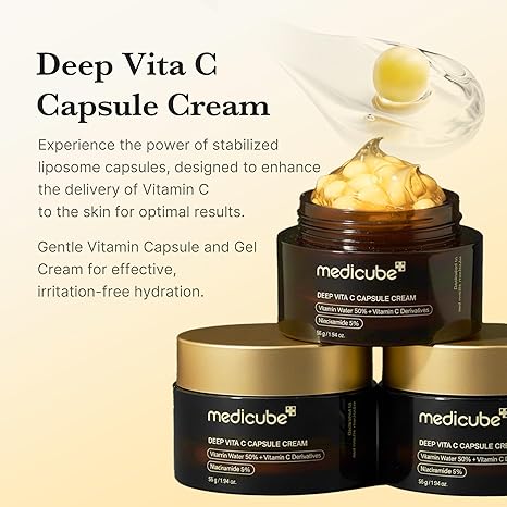 Medicube Deep Vitamin C Golden Capsule Face Moisturizer