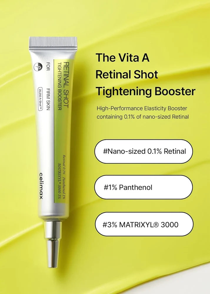 Celimax The Vita-A Retinal Shot with 0.1% Retinal, Matrixyl & Niacinamide for Wrinkles & Glow