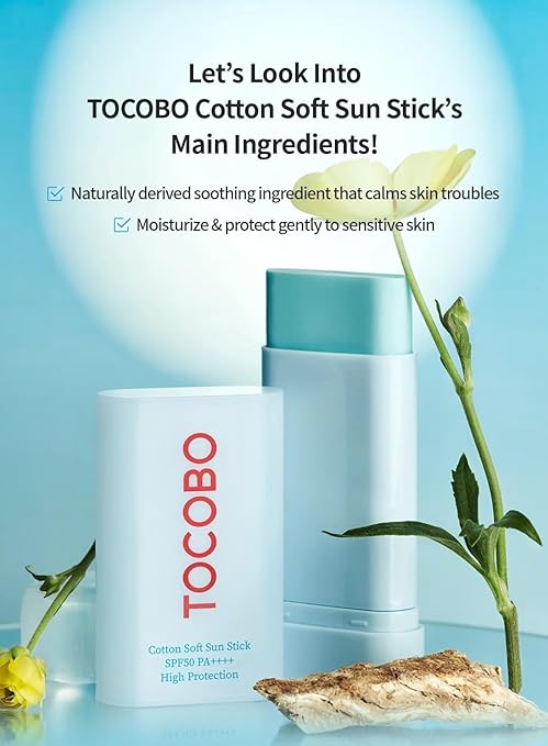Tocobo Cotton Soft Sun Stick SPF50+
