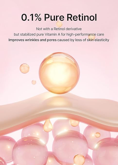 Celimax The Vita-A Retinol Shot Tightening Serum with Pure Vitamin-A, 0.1% Retinol, 9 Peptides & Panthenol for Pore Minimizing, Wrinkles & Fine Lines, Firmer Skin, Anti-Aging, Skin Smoothing (30ml)