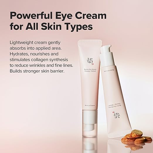 Beauty of Joseon Revive Eye Serum with Ginseng & Retinal (30m) | Anti-Aging, Wrinkle Care, Korean Eye Cream for Dark Circles & Fine Lines